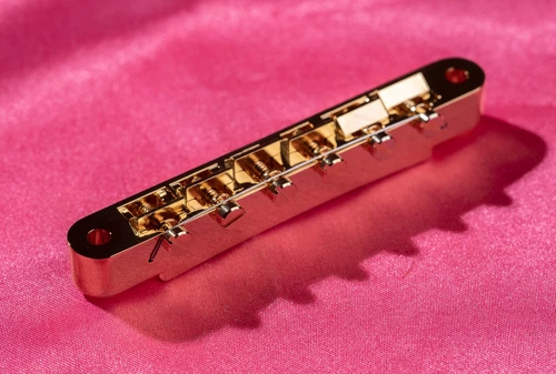 Historic Spec NOS Wired Gold Plated ABR1 Bridge with Gold Plated Brass Saddles