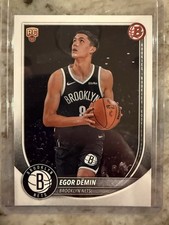 Egor Demin Rookie 2025 Bowman Basketball #8 Brooklyn Nets Paper