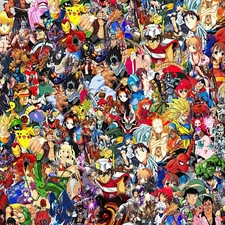 Cartoon Characters 32 - 18"x46" Hydrographic Film Hydro Dipping