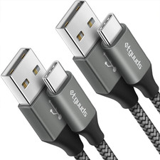 Etguuds USB to USB C Cable 2Ft, 2-Pack USB a to Type C Charger Cord Fast Chargin