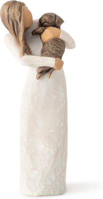 Willow Tree Adorable You Dark Dog Figurine Susan Lordi Sculpted Figure