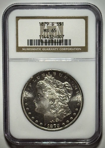 1879-S $1 Morgan Silver Dollar - NGC MS65