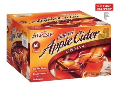 60 Ct Alpine Spiced Apple Cider Original Instant Drink Mix 1 box/ SHIPS SAME DAY
