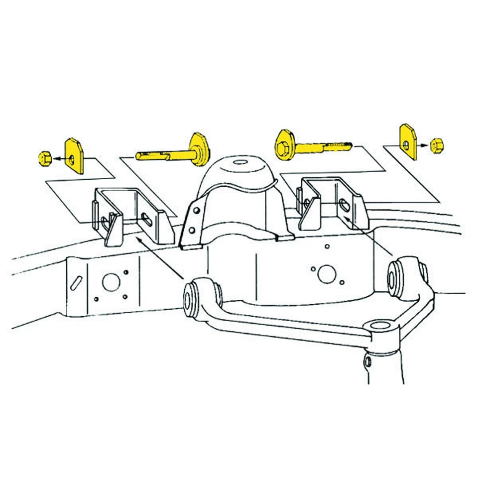 Kit de rueda/camber de alineación delantera MOOG para Ford Explorer Sport 2001 Foto 3 de 4