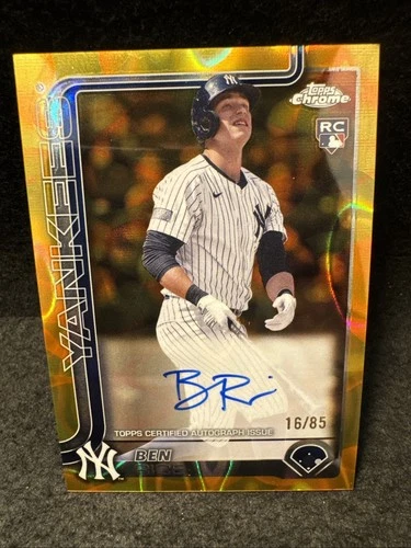 2025 Topps Chrome Ben Rice RAW