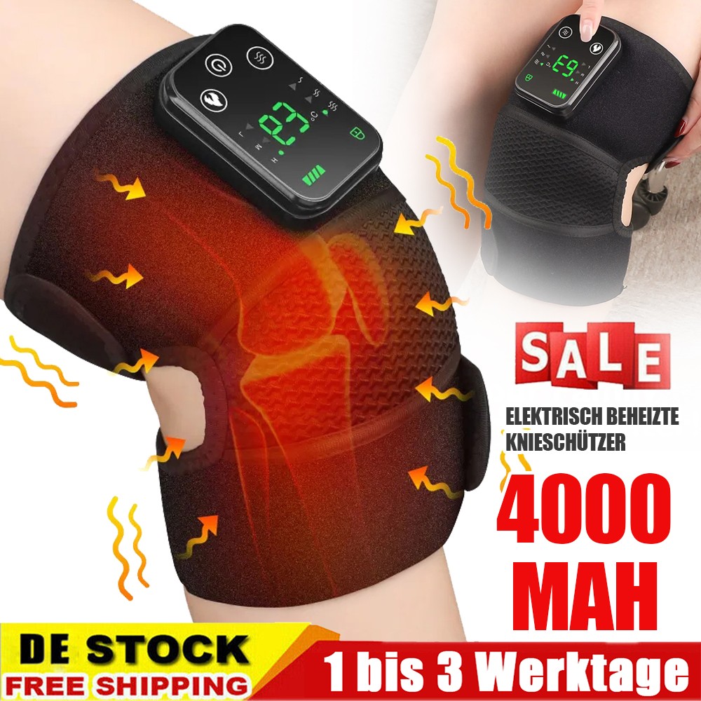 Kniegelenk Schmerzen Physiotherapie Massagegerät Wärme Vibration Entspannung NEU