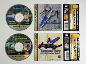 Sega Saturn Thunder Force Gold Pack 1 2 Set with Obi Shooter NTSC-J Japan