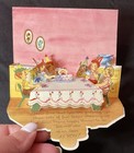 Lot of 14 Vtg Greeting Cards Xmas Valentine Birthday 1950s  60s 70s Pop Up Flock — photo 8