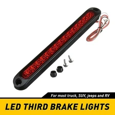 15 LED Car Tail Third Red Brake Stop Light Reversing Lights Strip Bar Warning