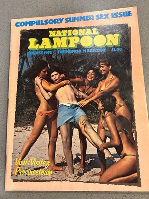 NATIONAL LAMPOON Vol. 1 #77 August 1976 CUMPULSORY SUMMER SEX ISSUE MAGAZINE