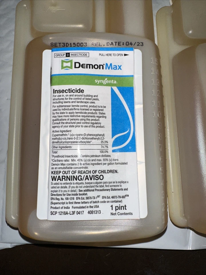 2 count of 16oz 1 pint Demon Max insecticide Release Date 04-2023 - Image 2 of 3