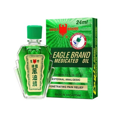 3 x 24ml Eagle Brand  Medicated Oil External Analgesic Pain Relief 24ml~06/2028.