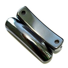 MAGNETIC HEMATITE STONE JEWELRY BRACELET 2 BAR BEADS ARC SHAPED 9X36MM ITEM MS9