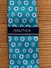 Nautica Tie Floral Green Blue White NWT