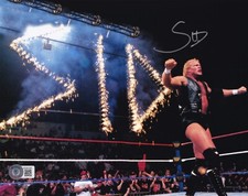 Sycho Sid Vicious Signed 8x10 Photo BAS COA WCW WWE Justice Picture Autograph 3