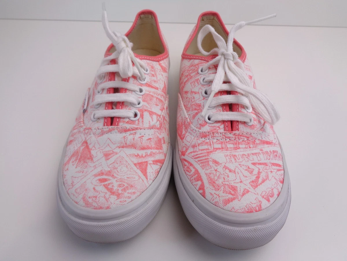 Vans Van Doren Pro Skate Beach Shoe Pink White Mens US 6 Womens US 7.5