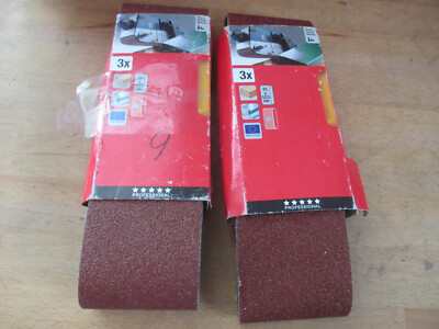 2 Packungen Schleifpapier Bandschleifer 75x533mm 40K  / Aktion H2A10K8Nr.9