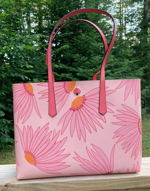 Kate Spade Molly Tote Pouch Falling Flower Pop Large Shoulder Bag