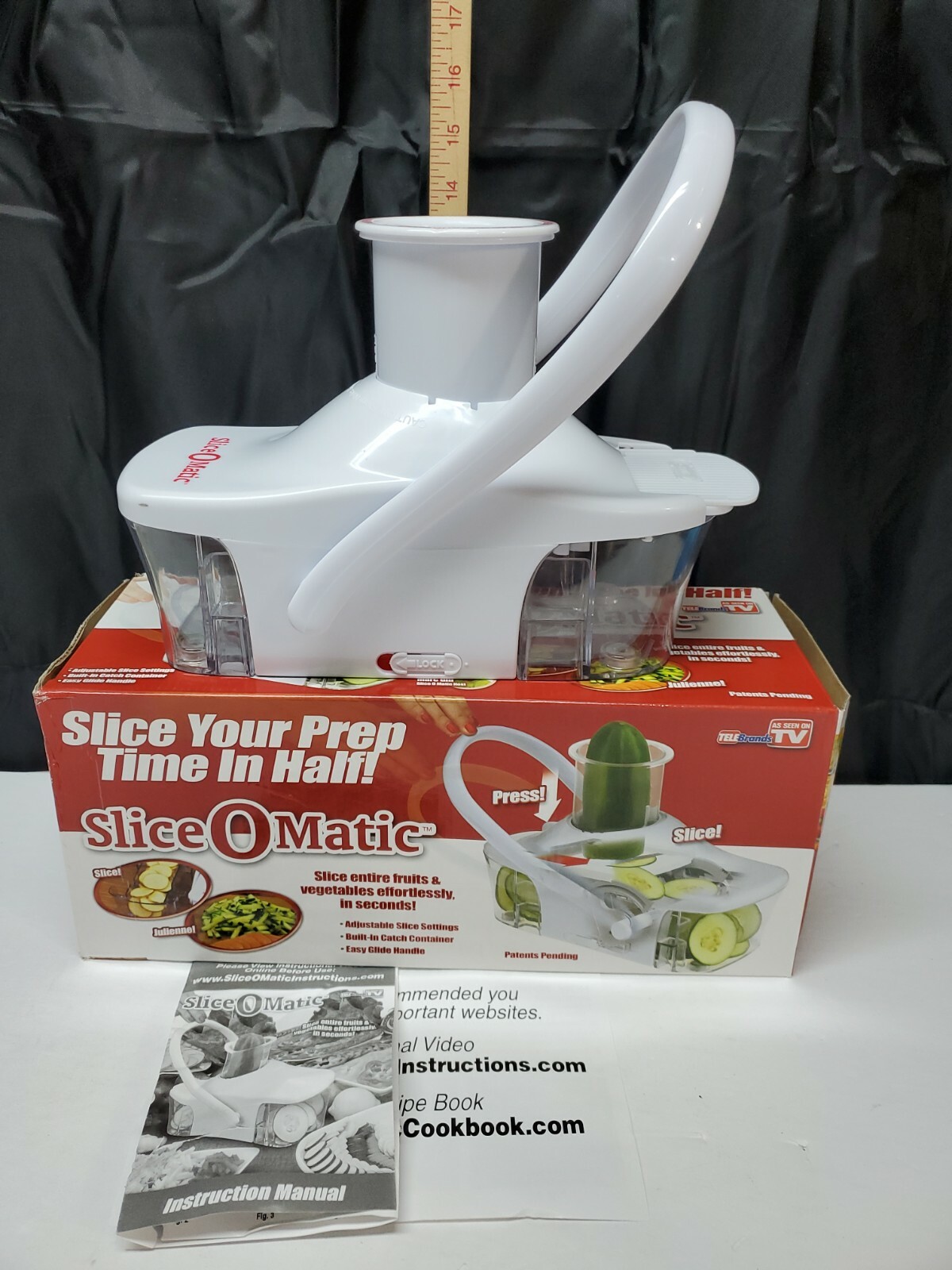 Slice O Matic Telebrands Chop Dice Slice Fruit Vegetable Food Multi Slicer 97298021985 eBay