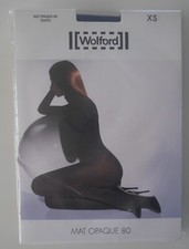 Nip: Wolford Matt Opaque 80 Den Tights! Size XS! Color: Infinity (Blue)