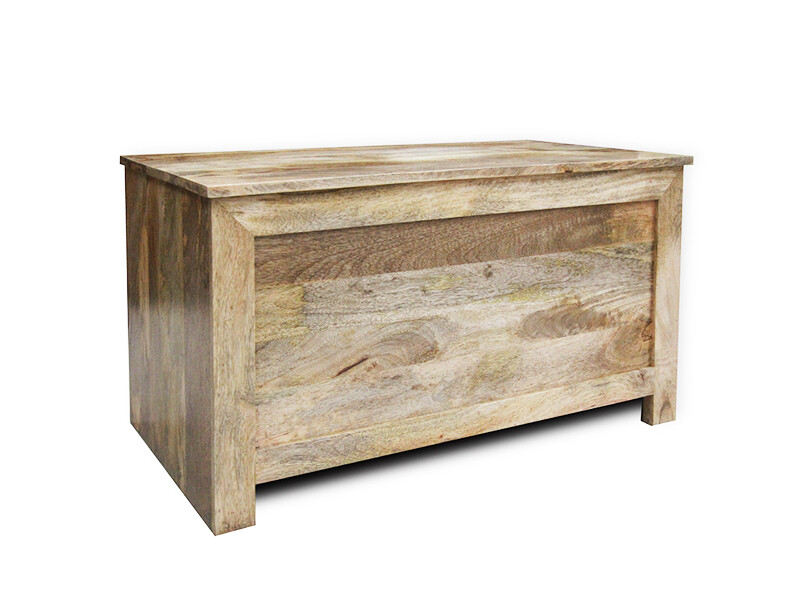 LIGHT MANGO WOOD BLANKET BOX (H56L) eBay