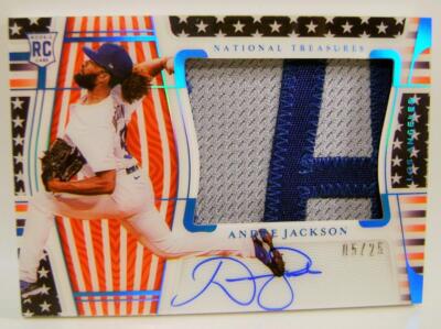 ANDRE JACKSON RC RPA AUTO RELIC #5 /25 PANINI NATIONAL TREASURES 