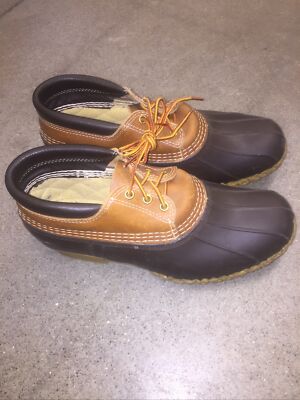 A-3 Bean Boots by LL Bean, Two-Eye Gumshoes-Leather, Size 10M, #175068