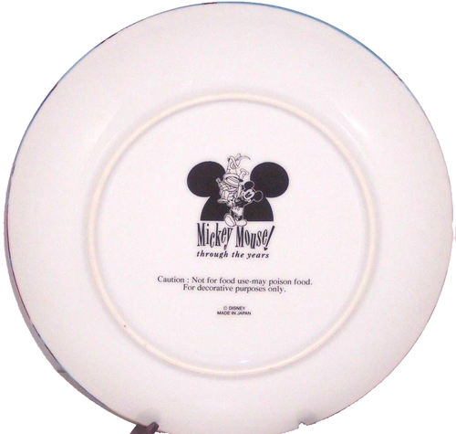 Disney Mickey Mouse Through Years Collector Plate Pluto Vintage Japan - 第 2/4 張圖片