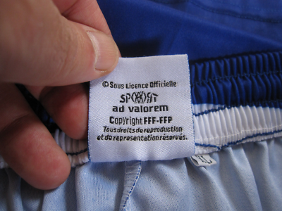 Short Equipe de France 2002 Licence Ad Valorem Vintage Bleu