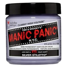 MANIC PANIC Hair Dye Semi Permanent Hair Color-Silver Stiletto- 4 oz