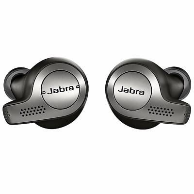 Jabra Elite 65t Wireless Earbud Headphones, Titanium Black +