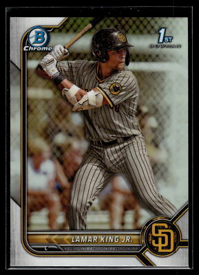 Lamar King Jr. 2022 Bowman Draft Chrome Refractor Card #BDC-143