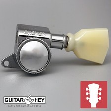NUEVO Grover 505 Mini Roto-Grip L3+R3 Sintonizadores Rotomáticos de Bloqueo TULIP 3x3 - CROMO