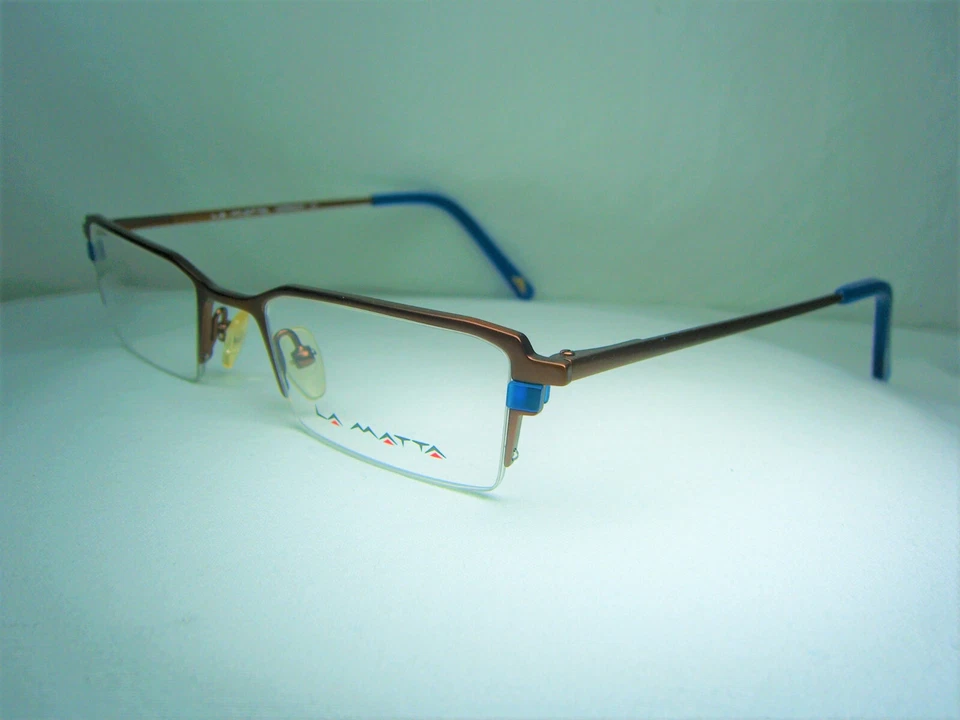 La Matta eyeglasses half rim Titanium alloy square oval men women frames NOS - Image 4 of 4