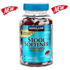 Kirkland Stool Softener 100 mg 400 ct Docusate Sodium ! NEW 