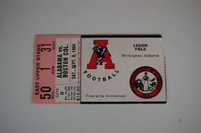 1984 Alabama - Boston College College Football Ticket - Flutie Huge Comeback Win