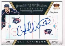 2011-12 CROWN ROYALE SCRATCHING THE SURFACE CAM ATKINSON AUTO COLUMBUS BLUE