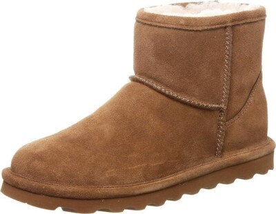 Bearpaw Alyssa Women's Winter Ankle Boot -Hickory - 10 Medium