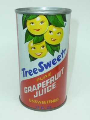 Empty Top Opened 12oz TreeSweet Grapefruit Juice / Juice-Tab