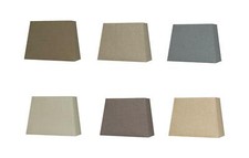 Linen Textured Fabric Rectangular Pyramid Lampshade Table Lamp Floor Light Shade