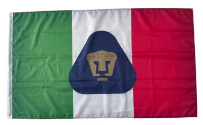 Pumas Unam Mexico Futbol Soccer New Flag Jersey Style 3x5  Bandera Tricolor