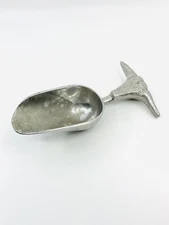 Ox Head Aluminum Scooper By Golan Industrias Handmade In Mexico, Rare
