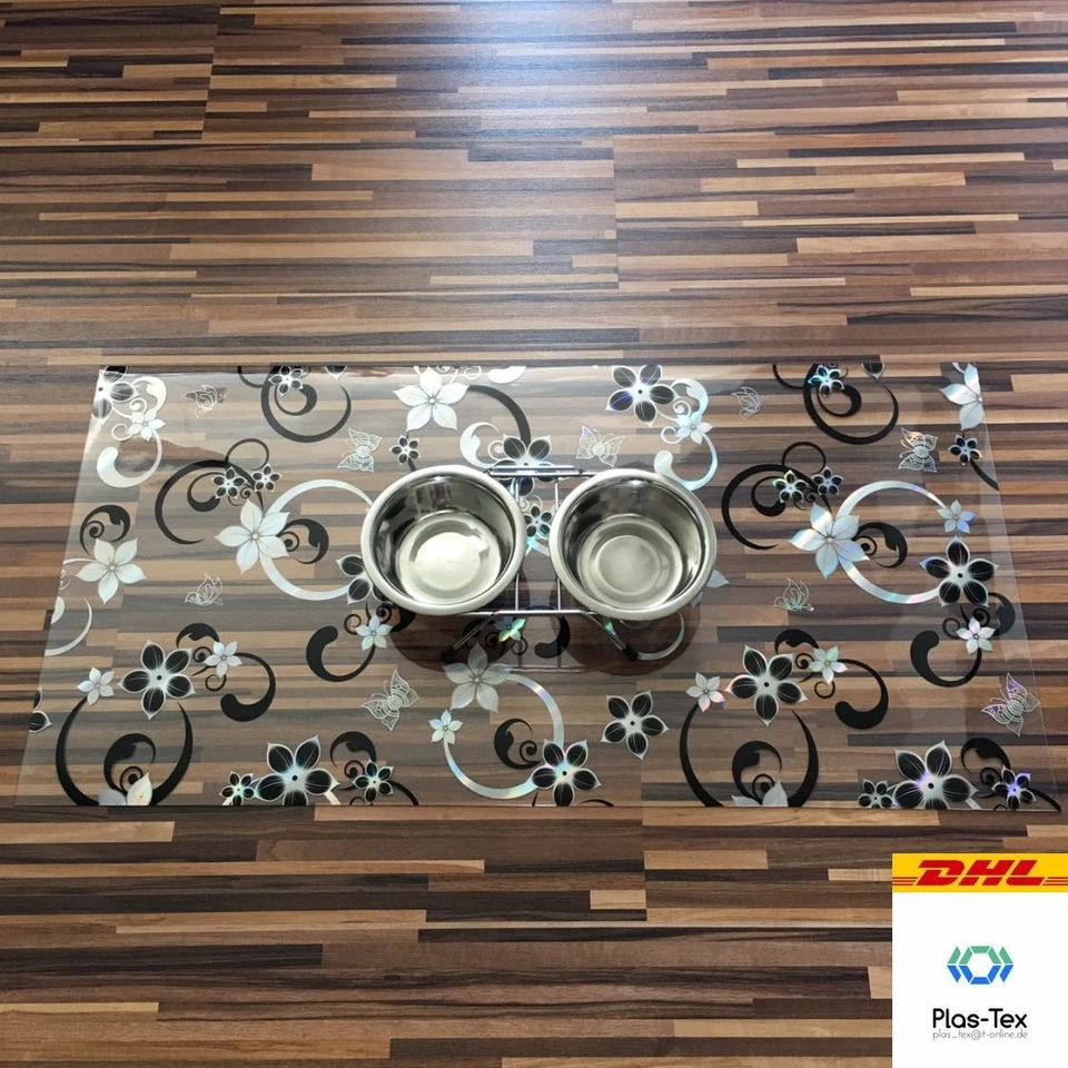 Napfunterlage Hundenapf Fressnapf Katzennapf Napf Motiv Transparent - Bild 3 von 4