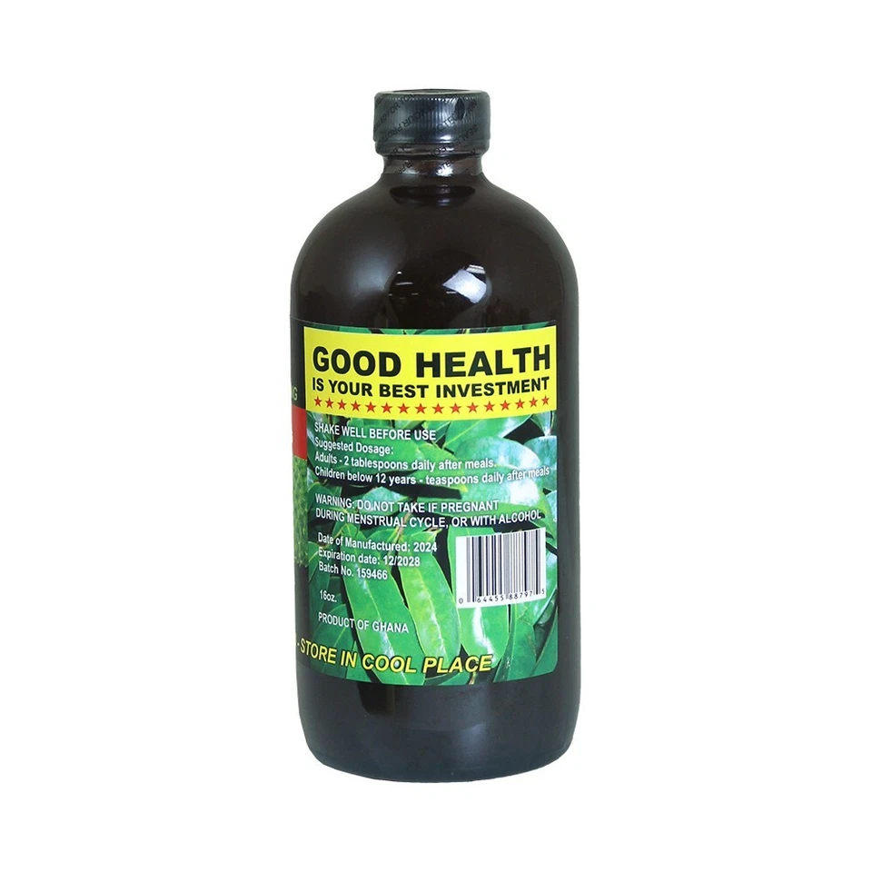 Remedio herbal natural Soanábana Bitters - 16 oz. Foto 2 de 2