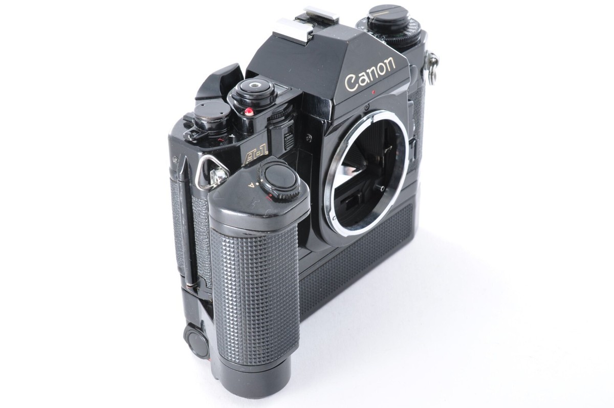 Near MINT] Canon A-1 35mm Black Camera FD 35-70mm MOTOR DRIVE MA