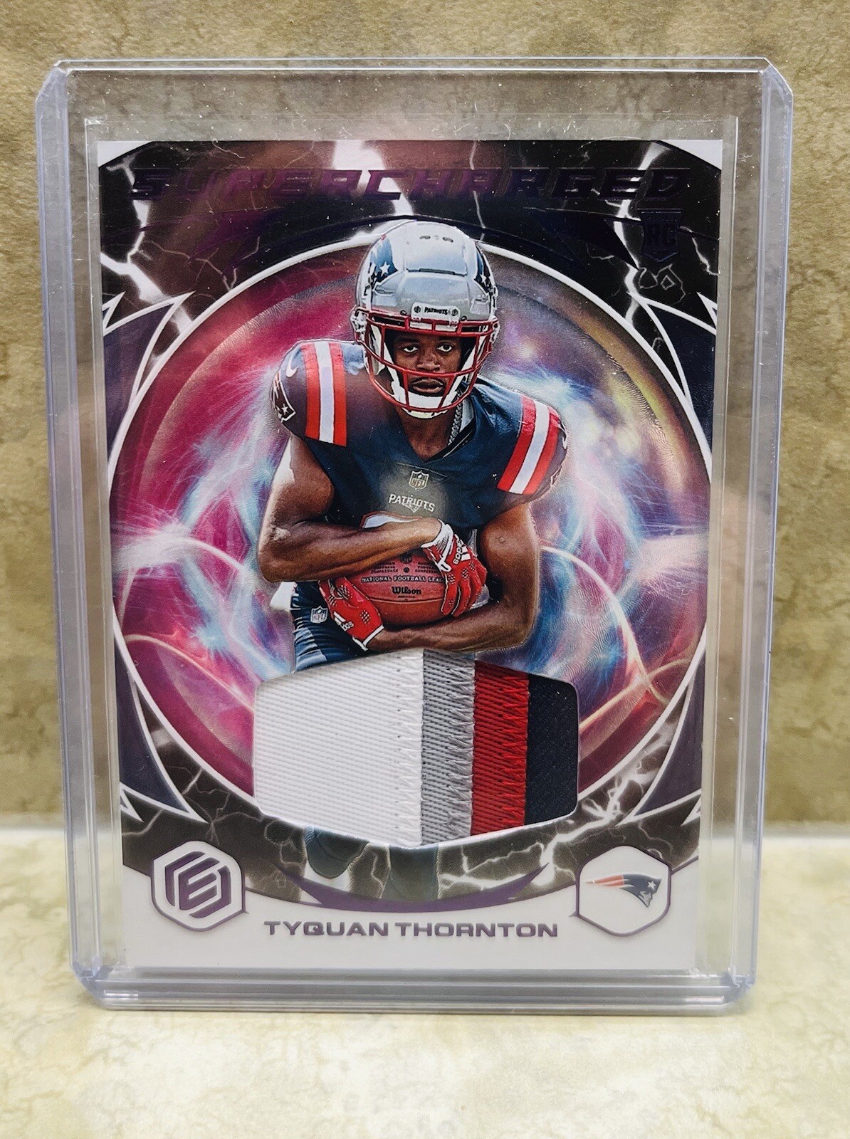 2022 Tyquan Thornton Elements Supercharged Jersey Patch /54 RC New