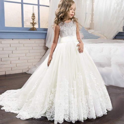 Vestido De Princesa largo Para Niñas Ropa Fiesta Disfraz de Cosplay Elza  Boda | eBay