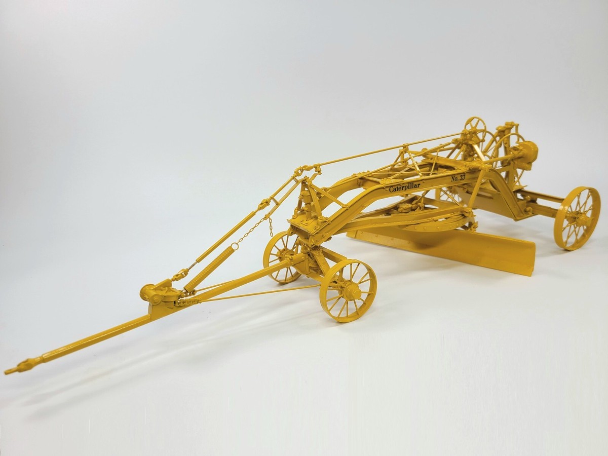 Caterpilllar Cat No. 33 Grader 7A Series Yellow Terry Rouch Brass