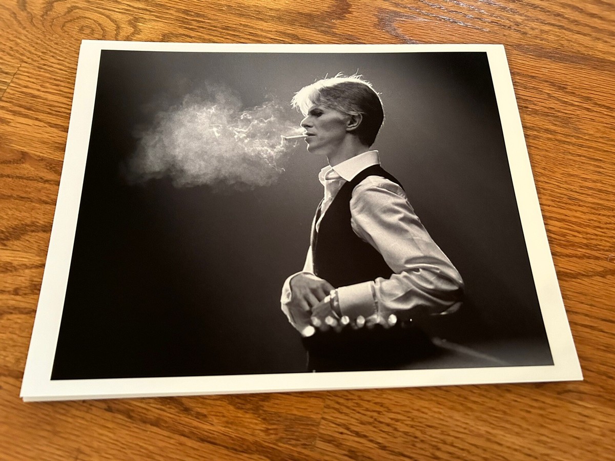david bowie smoking a cigarette DAVID BOWIE Art Print Photo Rare 11