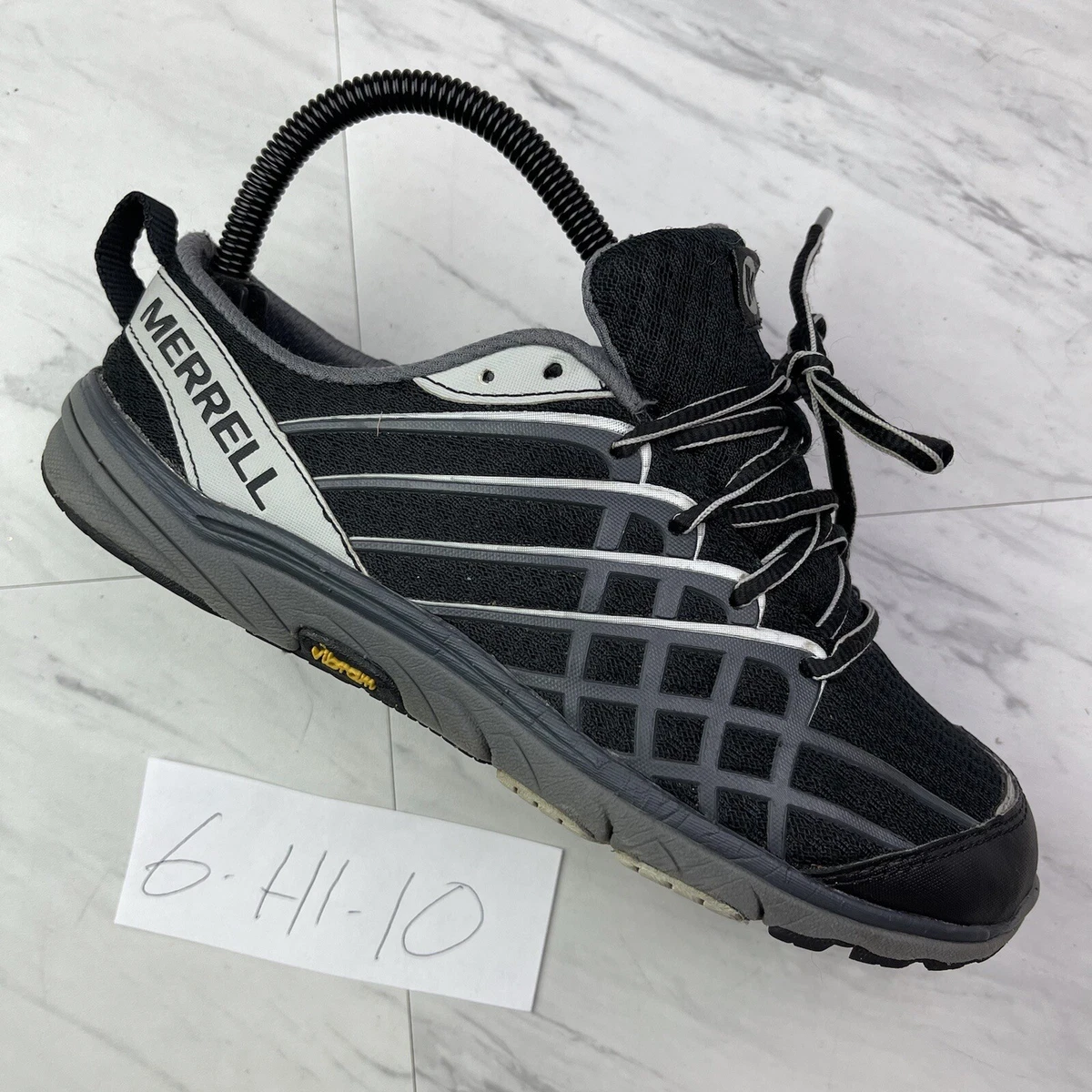 Merrell Bare Access Arc 2 Black Silver Womens Vibram Trail Shoes Size 6 H1 10